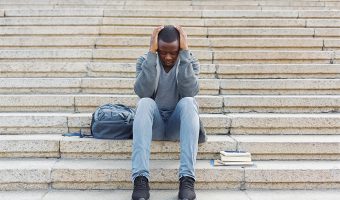 Black Student depressed